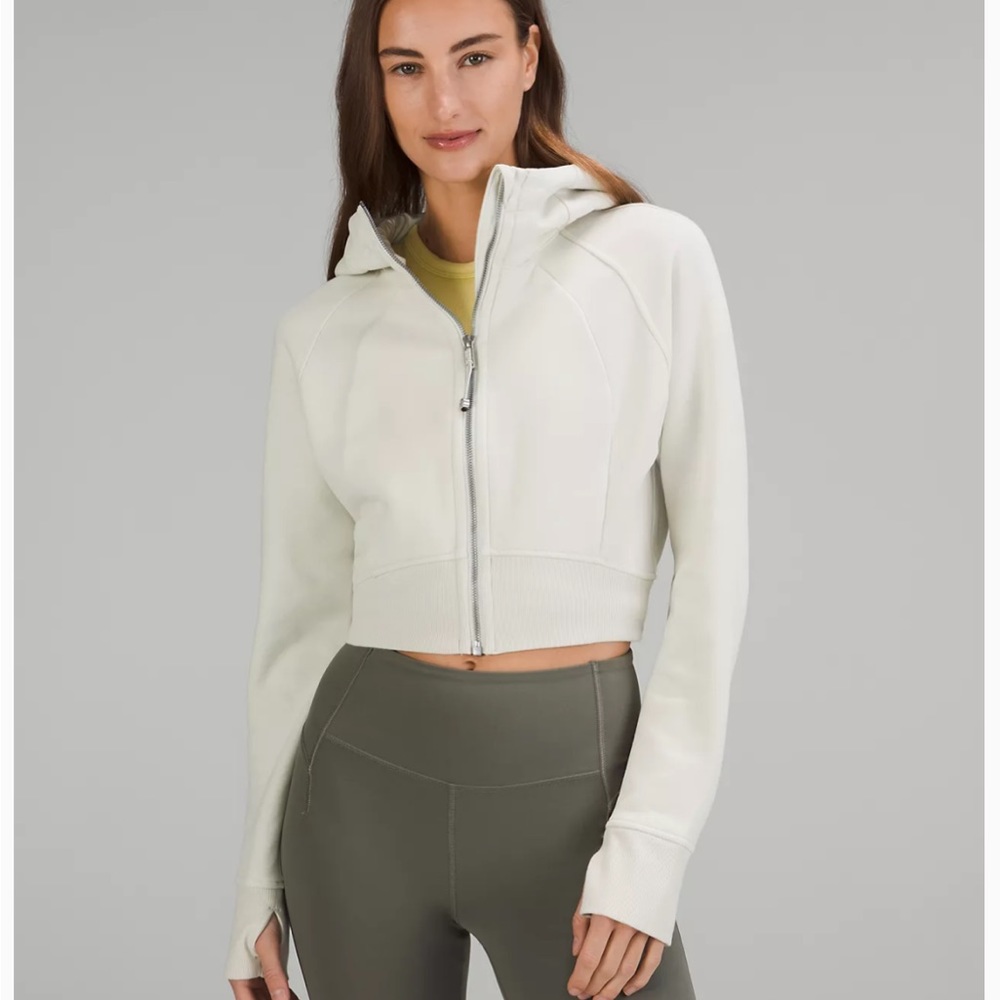 Scuba Full-Zip Cropped Hoodie